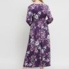 Purplicious Women Purple Printed Fit and Flare Dress