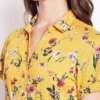 Purplicious Mustard Floral Printed Fit and Flare Dress