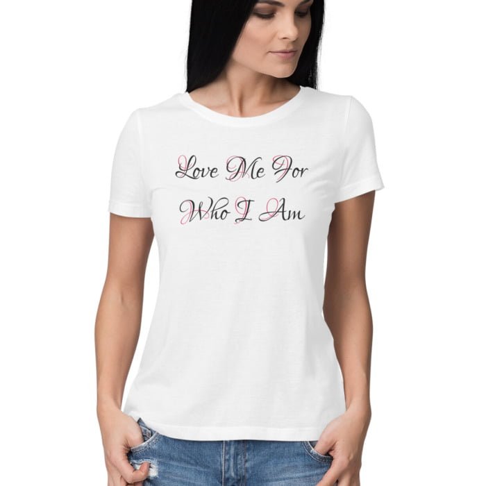 Love You More Calligraphy T-shirt in White and Pink 2